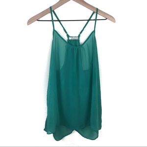 FreeBird Sheer Shirt With Open Back